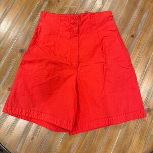 J.P. Val Vintage High Waist Red Shorts Women's Size 12